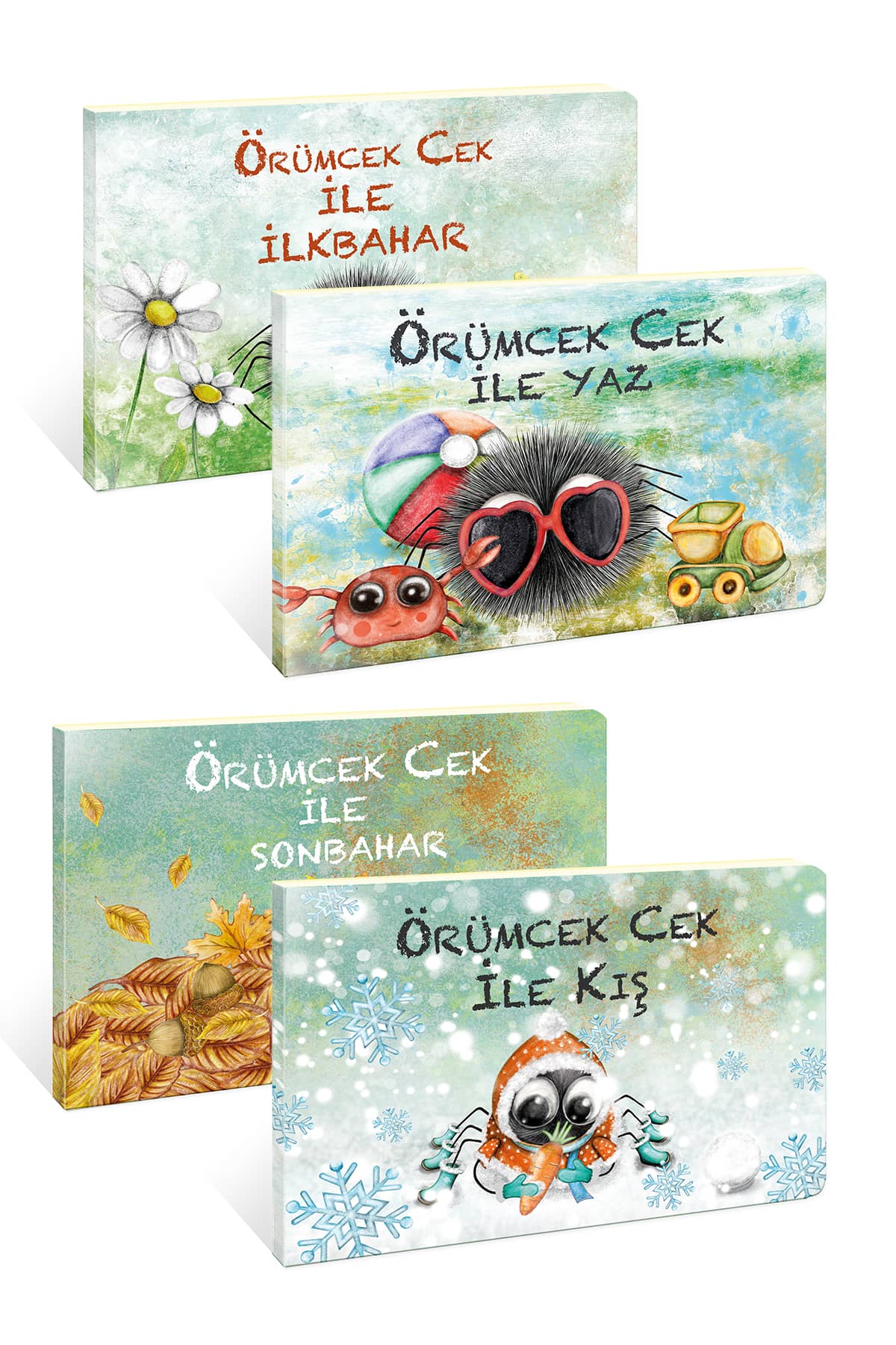 Örümcek Cek Cırt Cırtlı Hikaye Kitabı 4'lü Set