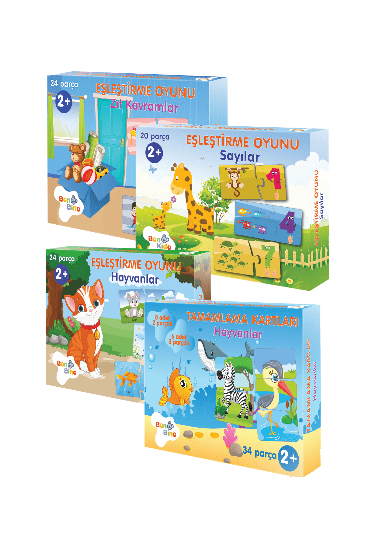 Eşleştirme Ve Tamamlama Kartları 4 Lü Set
