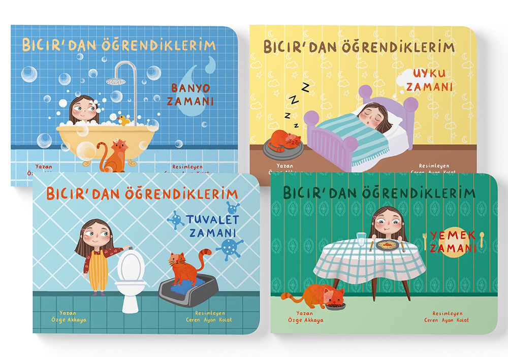 Bıcır'dan Öğrendiklerim - Cırt Cırtlı Hikaye Kitabı 4lü Set