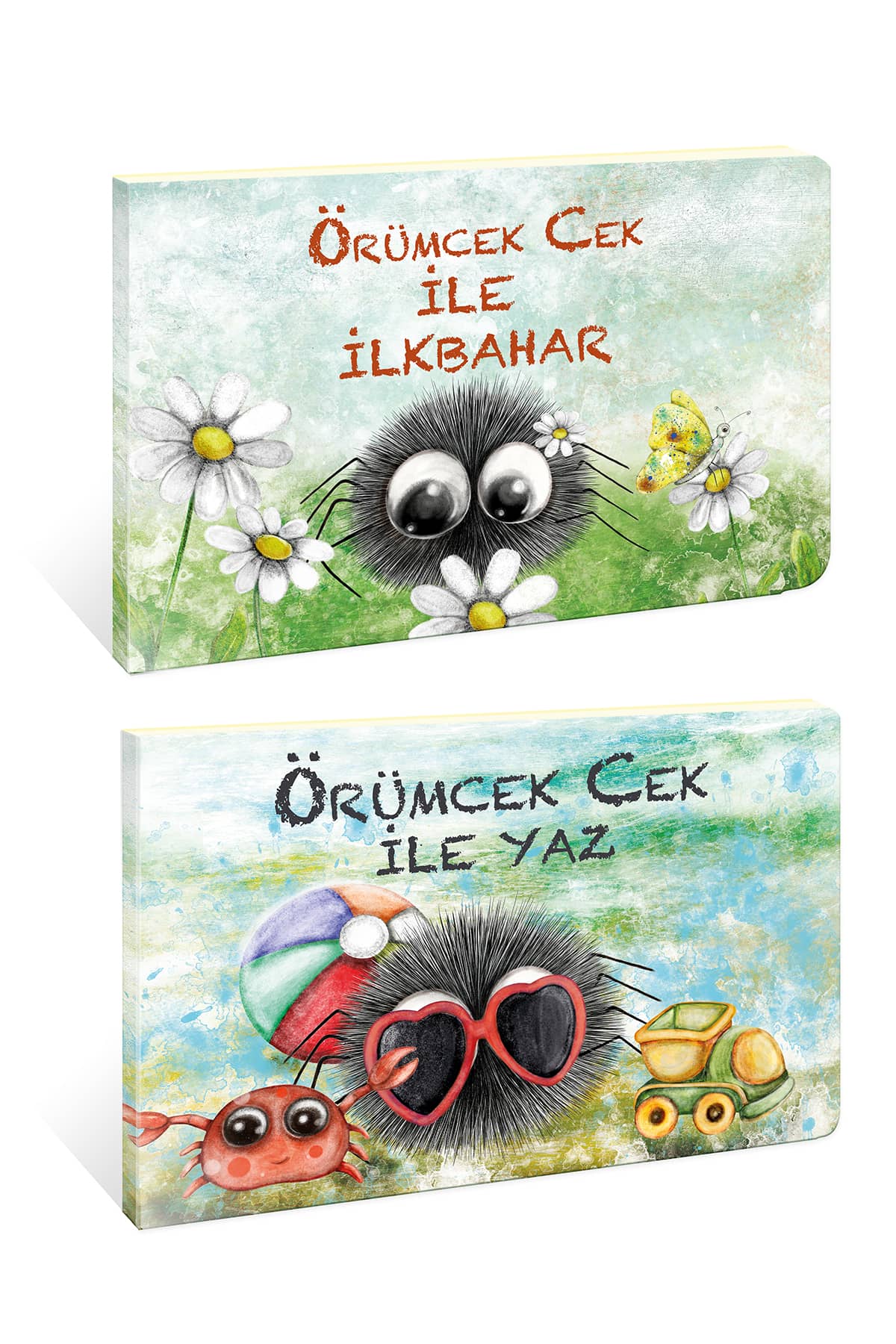  Örümcek Cek Cırt Cırtlı Hikaye Kitabı 2'li Set 